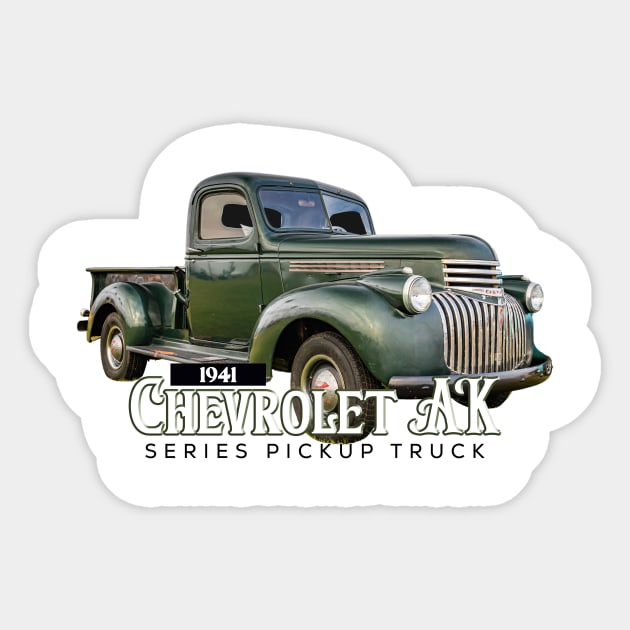 1941 Chevrolet AK Series Pickup Truck Sticker by Gestalt Imagery